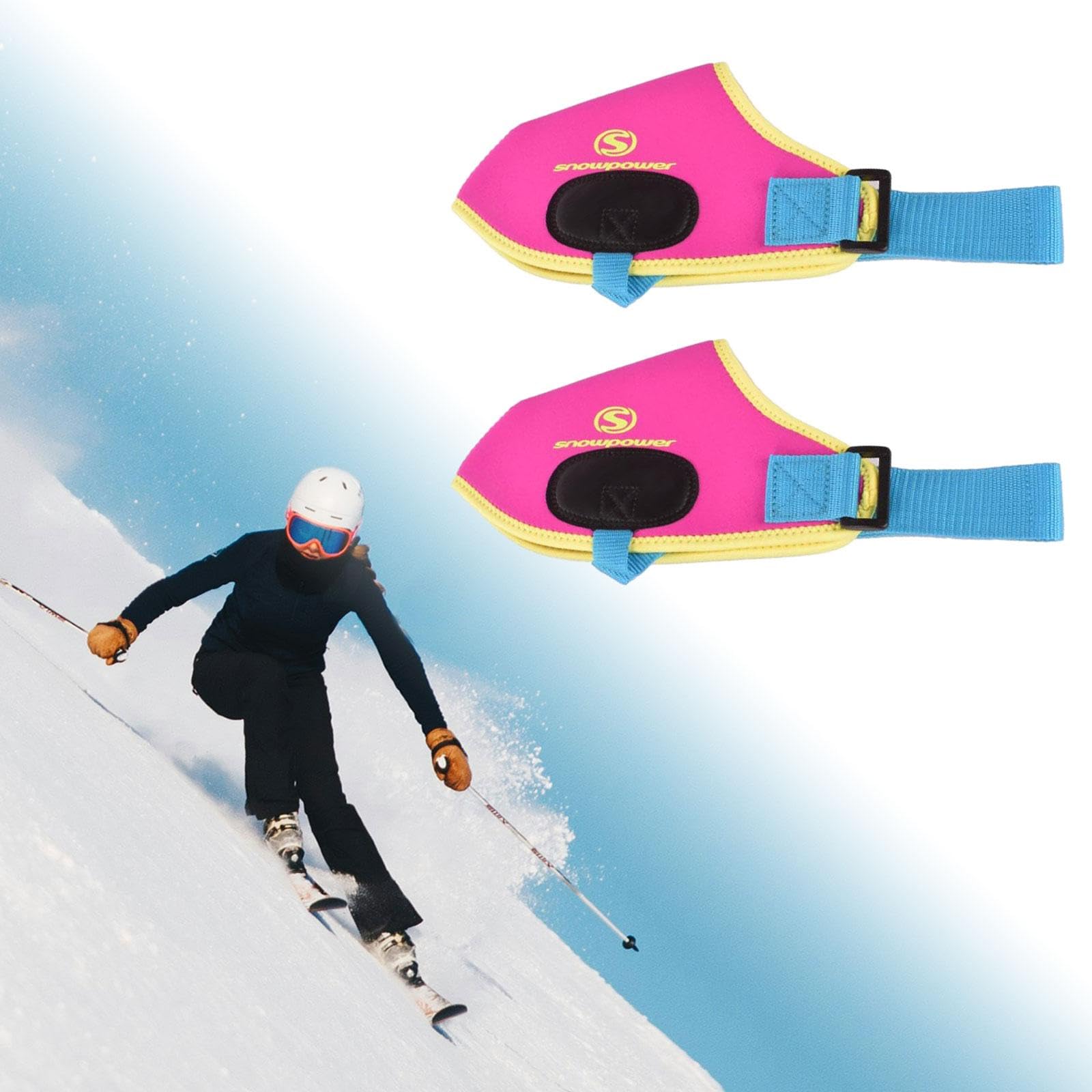Milageto Fundas para Botas de Esquí Neopreno Cubrebotas Protector Térmico Impermeable Resistente Al Viento Aislante Adecuado para Deportes de Invierno Al Aire