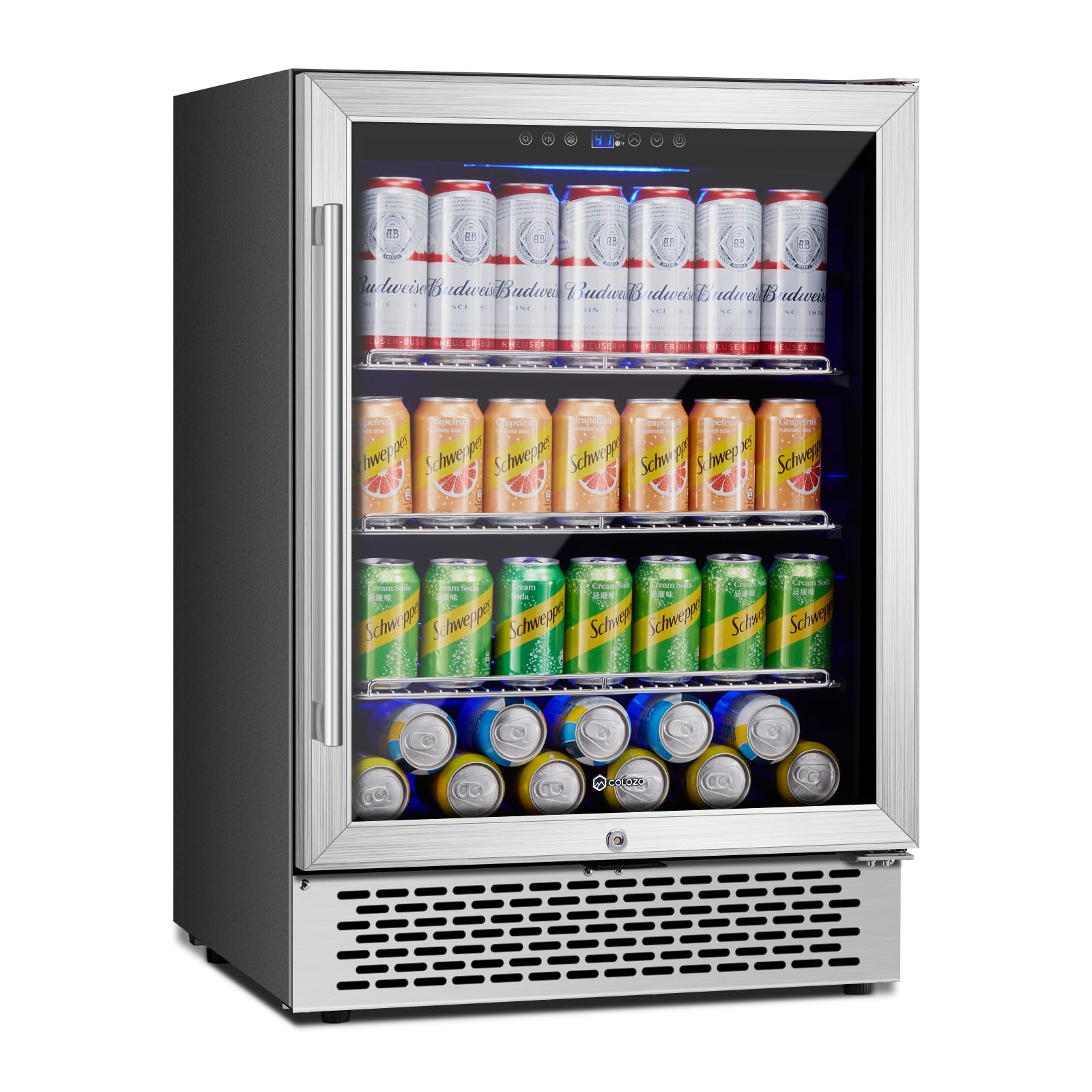 COLOZO COB46S1 4.9 cu ft Beverage Cooler Silver