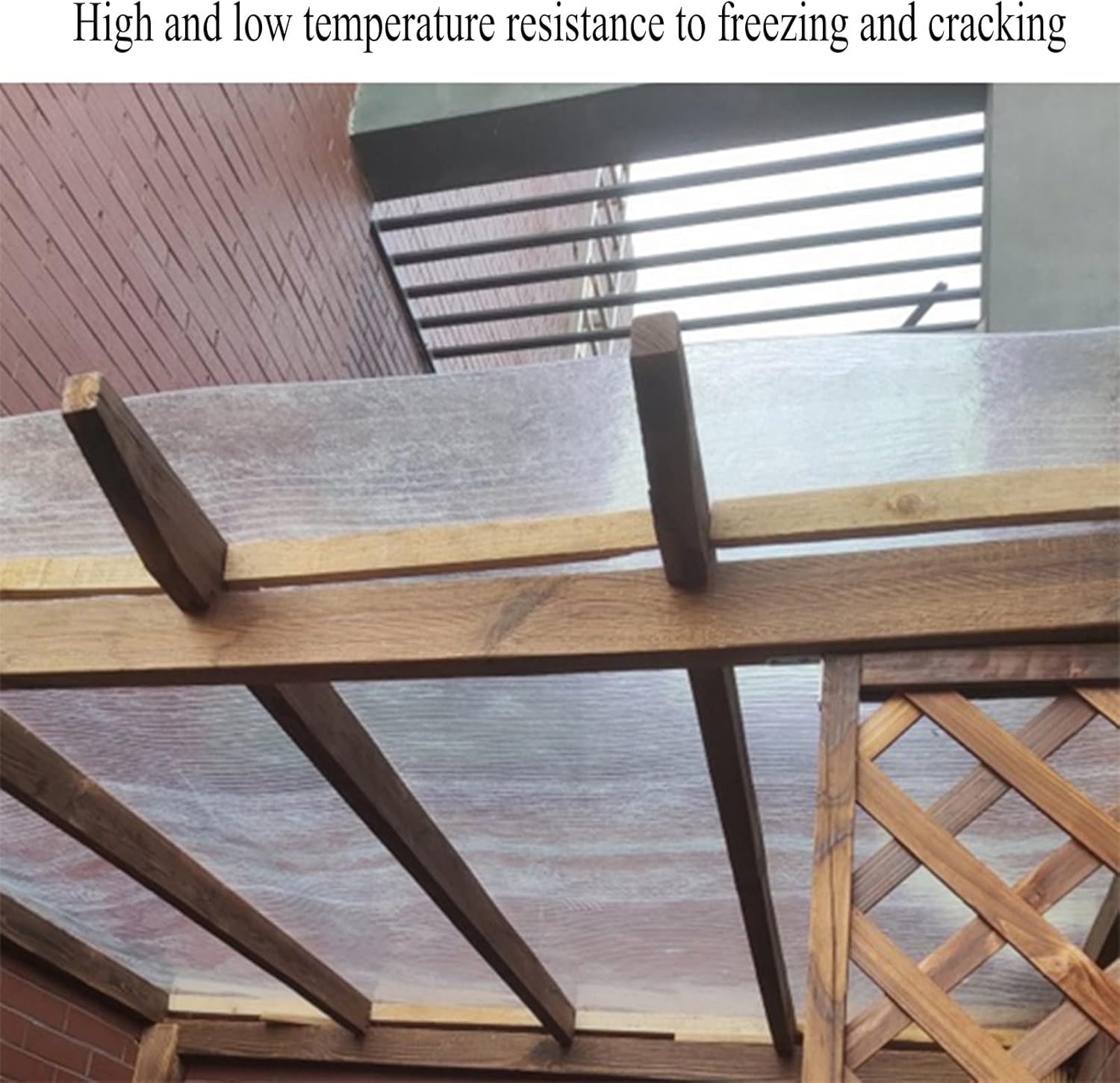 LFFH Polycarbonate Roofing Sheet, 1mm Glass Fiber Daylighting Panels Flame Retardancy Clear Heavy Duty Tarp for Greenhouse Greenhouse (Color : Clear, Size : 1.2mx8m)