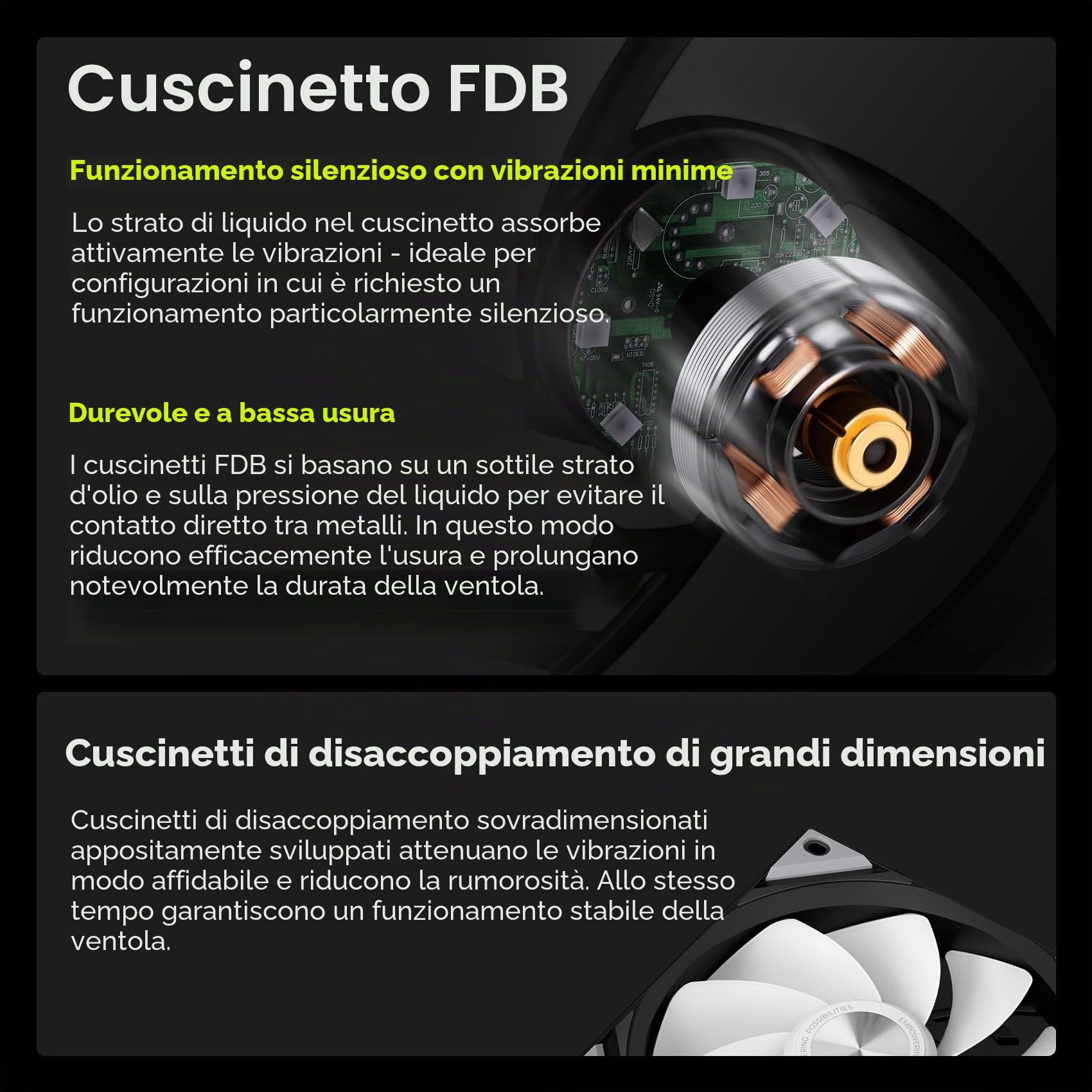 TRYX ROTA SL ARGB 120 Lama Inversa Nera – Ventola RGB PWM da 120mm in confezione da 3 per case PC e radiatori, collegamento a catena con cavo magnetico