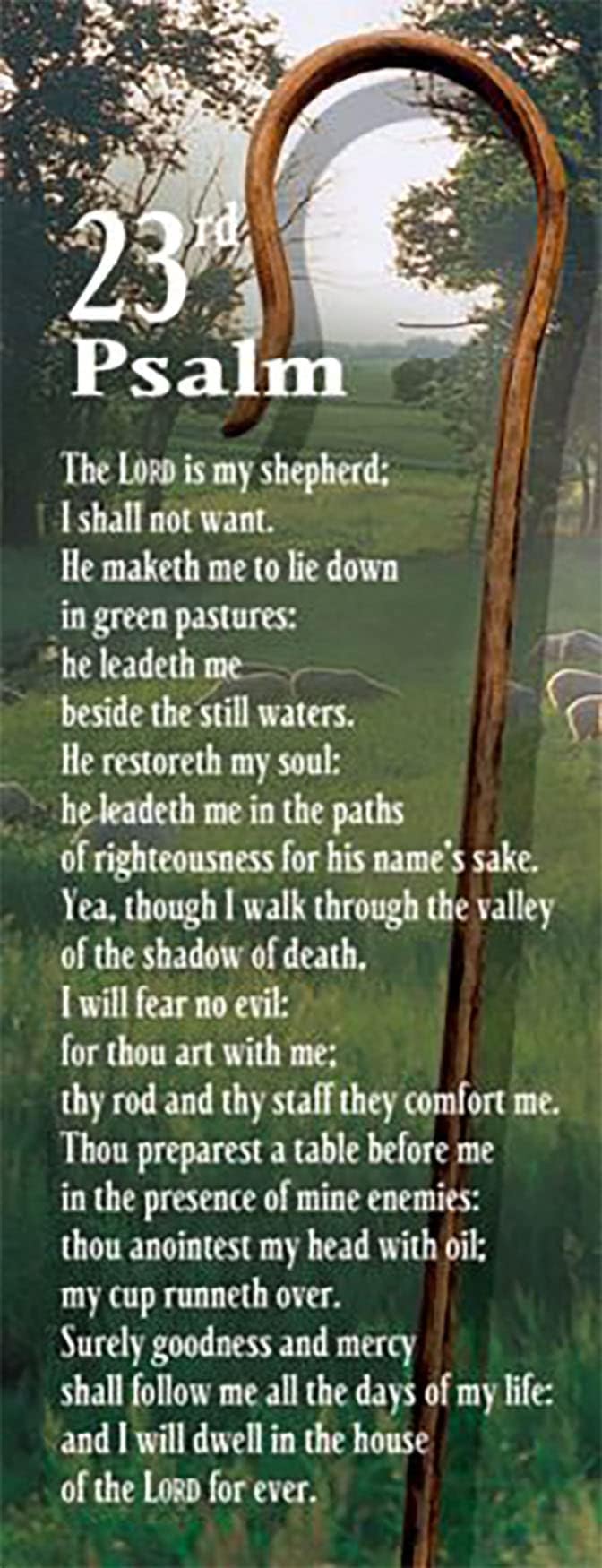 Warner Press The 23rd Psalm Bookmark (Package of 25)