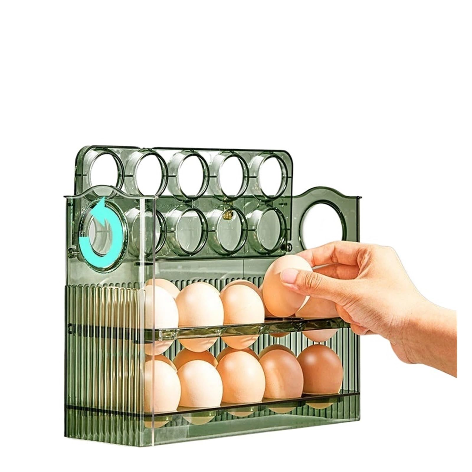 WJUTYJERD Egg Storage Box Refrigerator Organizer Food Containers Egg Fresh-keeping Case Holder Tray Dispenser Kitchen Storage Boxes