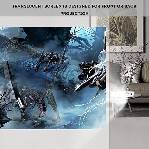 Miniatura 3 de Pantalla de proyector de 60 a 120 pulgadas, 16:9 HD, plegable, antiarrugas, portátil, pantalla de películas para cine en casa, proyección de soporte