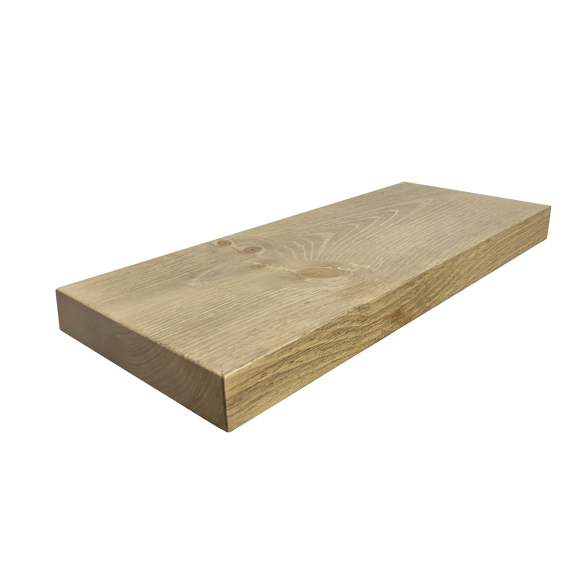 Joel's Antiques 24 Inch Wooden Floating Shelves for Wall - 24x10x2 in - Made of Natural Wood - Long Heavy Duty Rustic Wall Shelves for Bedroom - Perfect for Living Room, Kitchen - Beige