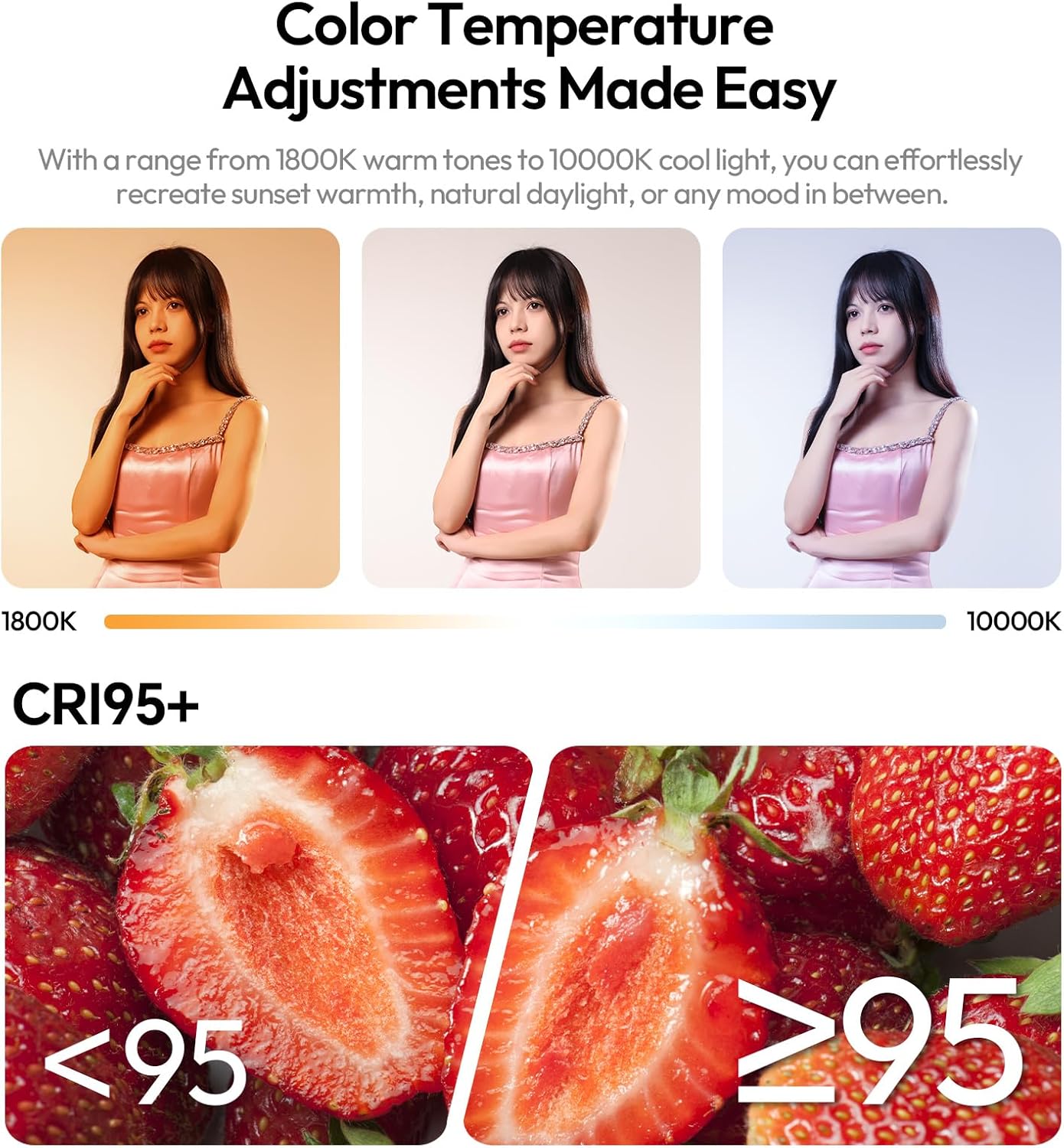 Ulanzi UA20C RGB Tube Light, 20W Inflatable LED Fill Light for Video Recording & Photo Photography, 1800K–10000K CRI95 2500mAh Cordless Magnetic Portable Handheld TPU Video Lighting Wand w 1/4 Mount