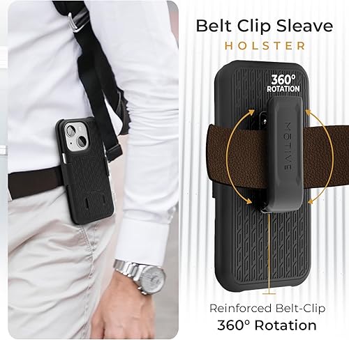 Vista 21 de MOTIVE for iPhone 15 Pro Max Case with Belt Clip, Shell Holster Combo for Apple iPhone 15 Pro Max Holster, Slim Rugged Case, Drop Shockproof