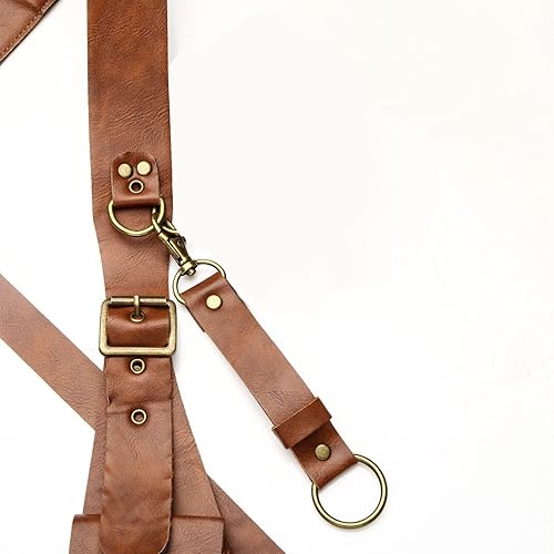 Miniatura 5 de Funda de cuero para debajo del brazo y cintura, bolsa de viaje, cinturón antirrobo oculto para axilas, bolsillo para viajes al aire libre