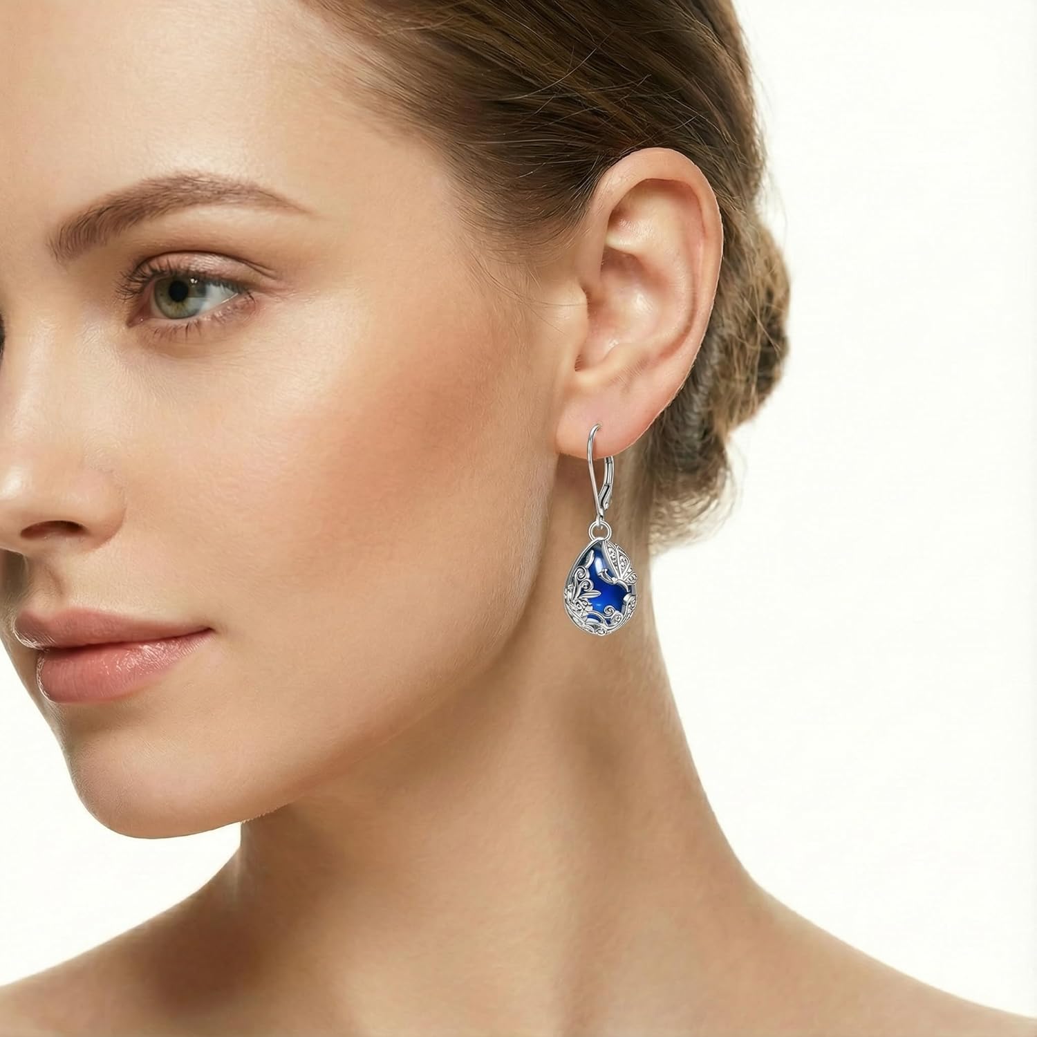 Earrings 925 Sterling Silver Dangle Drop Earrings Jewelry Gift for Women - Image 2