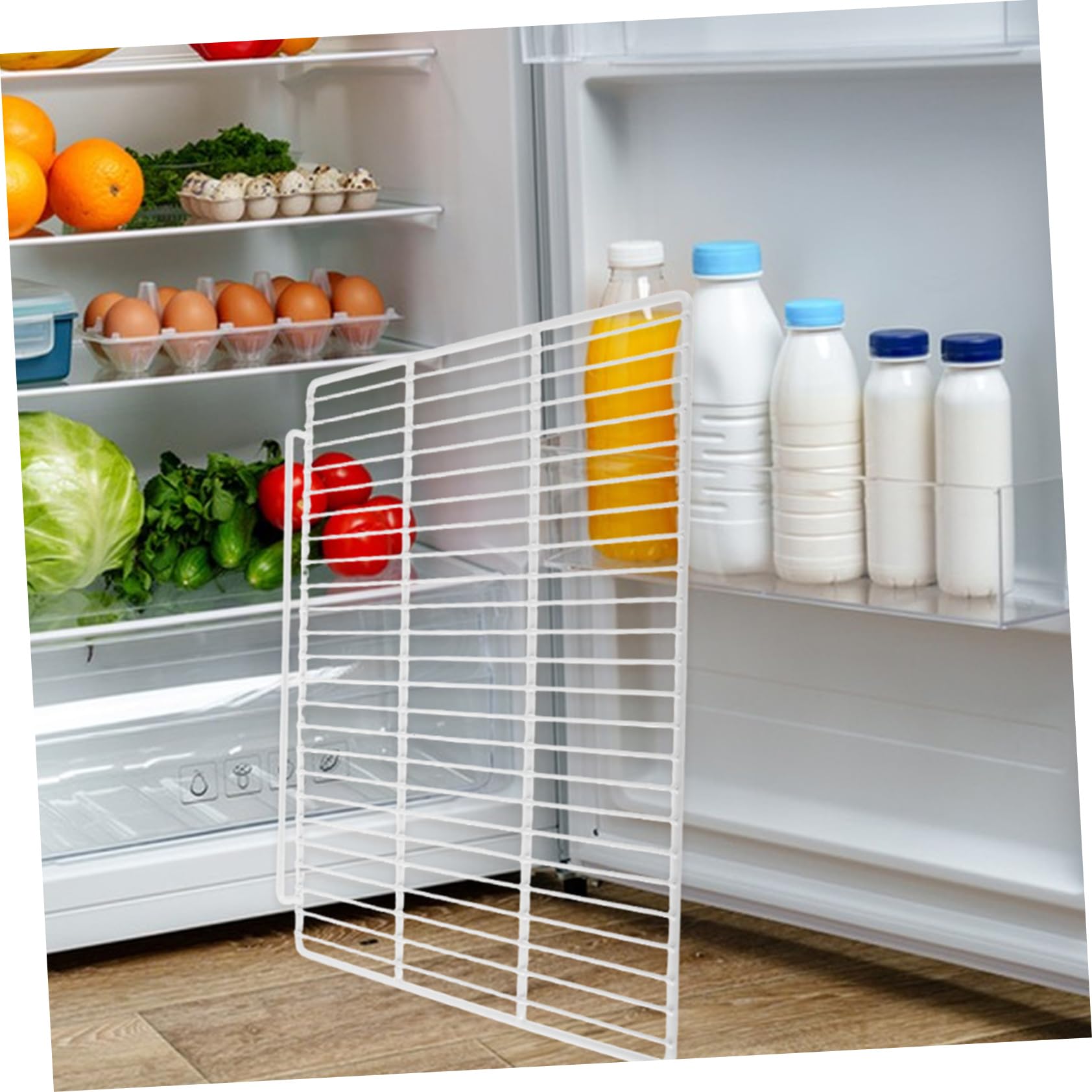 Mensola Regolabile per Frigorifero e Freezer in Acciaio Bianco Alta capacità di Carico per Uso Domestico e Commerciale