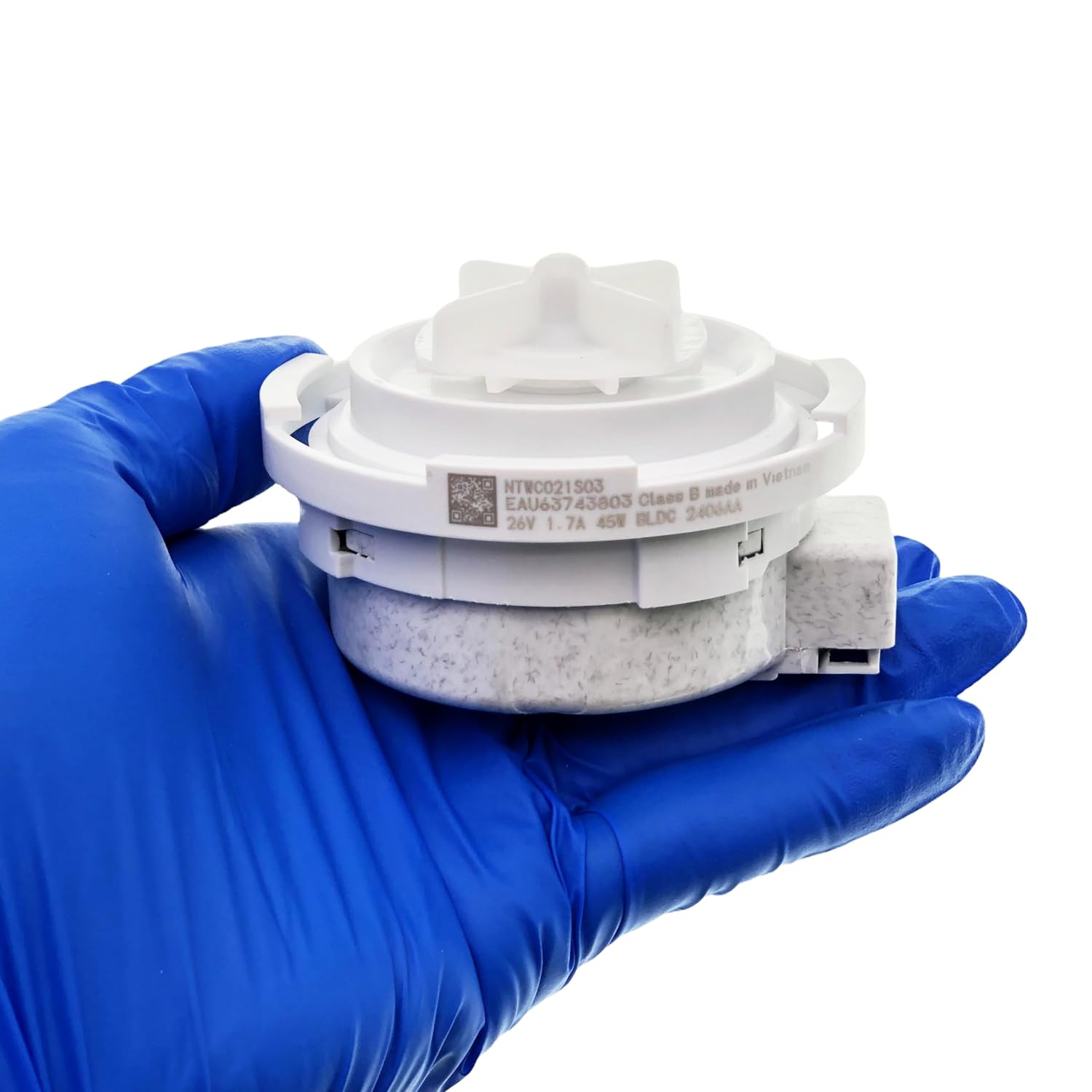 for EAU63743803 NTWC021S03 Drain Motor Pump Compatible with LG Washer WM3600HWA WM3600HVA WM3700HRA WM3400CW WM3700HVA WM3700HWA WM3500CW DC26V 1.7A 45W