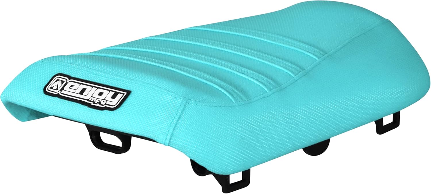 Enjoy Mfg Seat Cover - Compatible with Honda 2003-2009 Ruckus NPS50 - Ribbed - #346 (All Black with Black Ribs)