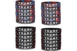 DONALD TRUMP 2024 BRACELETS MOTIVATIONAL INSPIRATIONAL SILICONE BANDS