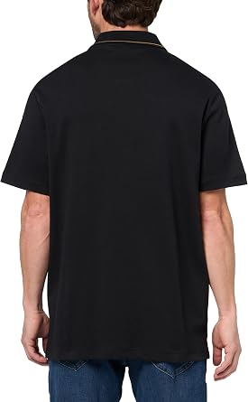 KARL LAGERFELD Men's Woven Short Sleeve Color Contrasting Chest Pocket Shirt