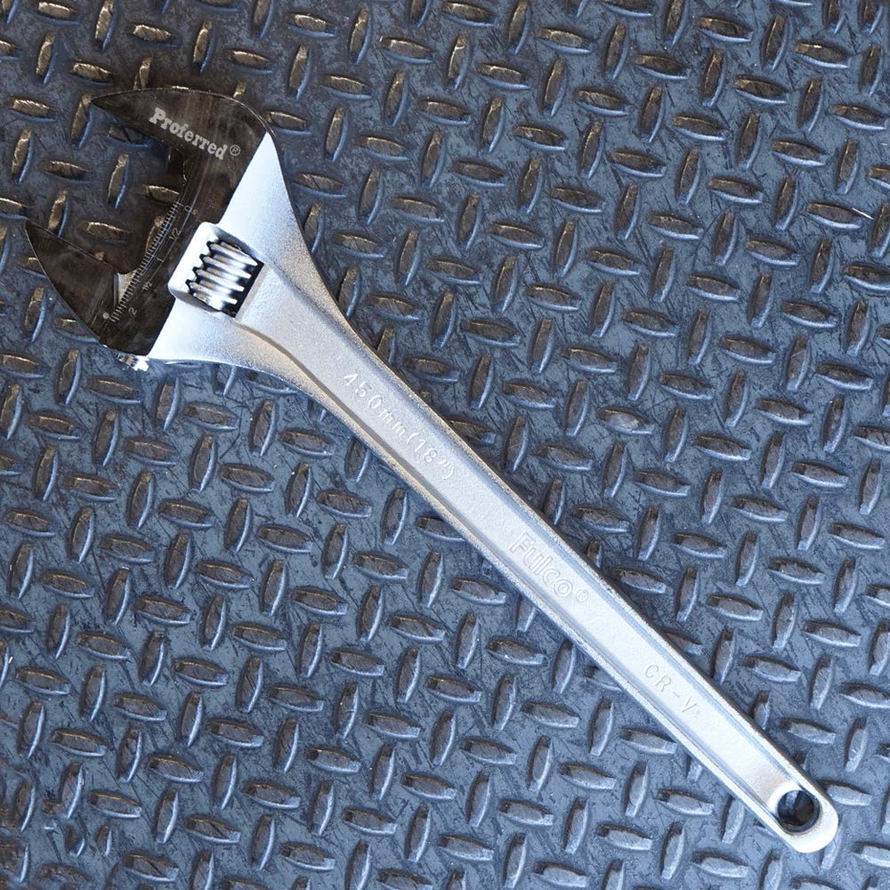 Llave estándar ajustable con acabado cromado