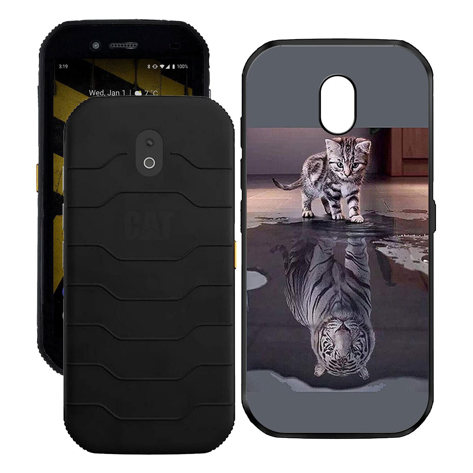 Custodia In TPU Per CAT S42 – Cover Morbida Antiurto, Sottile E Antiscivolo, Ritagli Precise, Colore Nero - 2