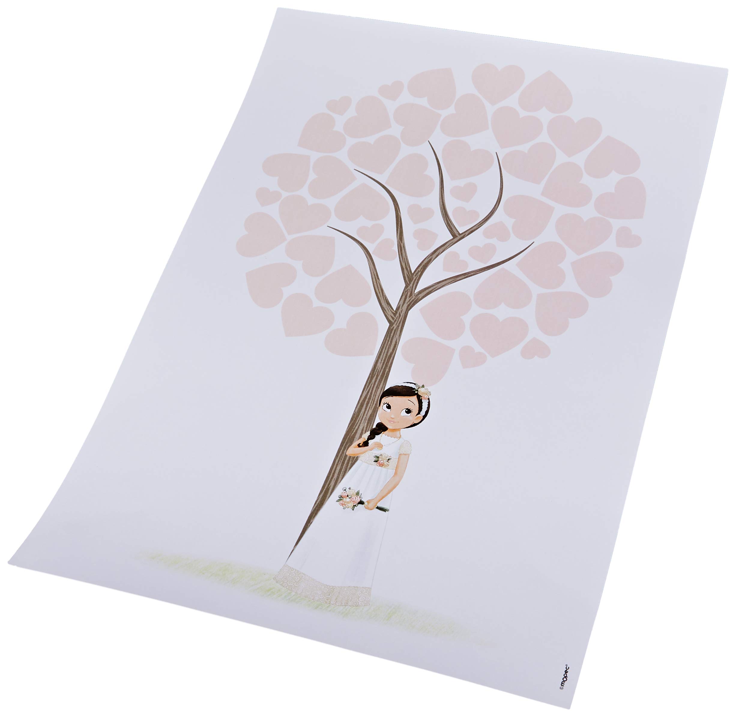 Mopec X969 Girls’ Romantic Communion Signature, 42 x 29.5 cm, Cardstock, Multi-Colour, One Size
