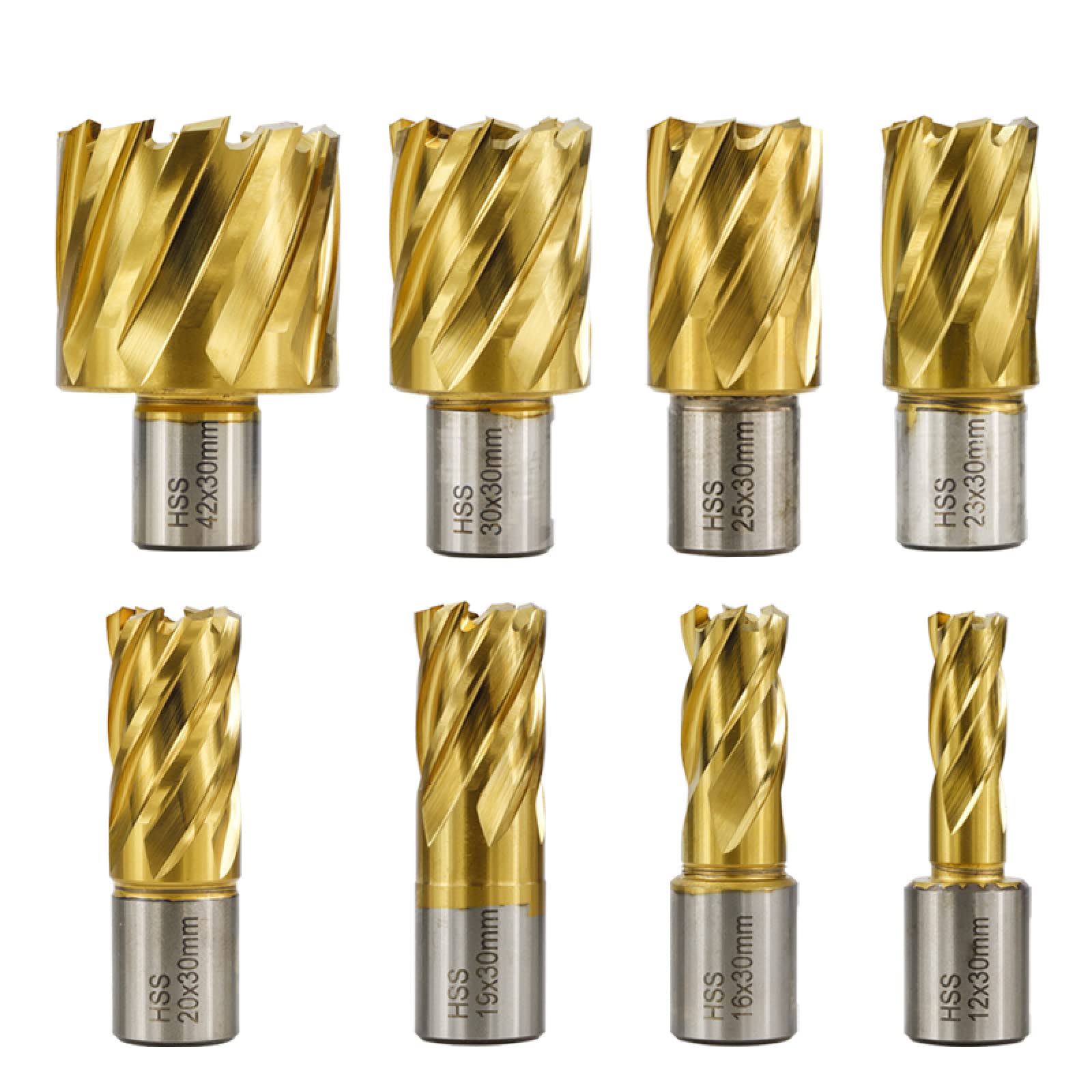 Trapano Bit Trapano Cavo HSS Con Gambo Da 19 Mm Trapano Cavo Rivestito In Stagno,15x55nn