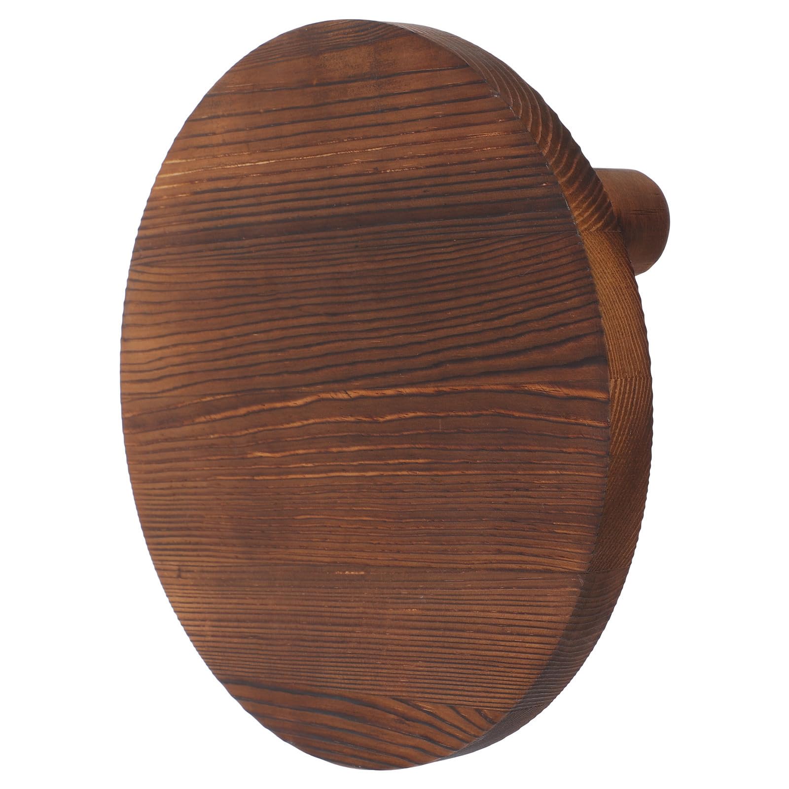 Tabouret pour plantes et cosmétiques en bois vintage marron foncé crée un coin nature de salon
