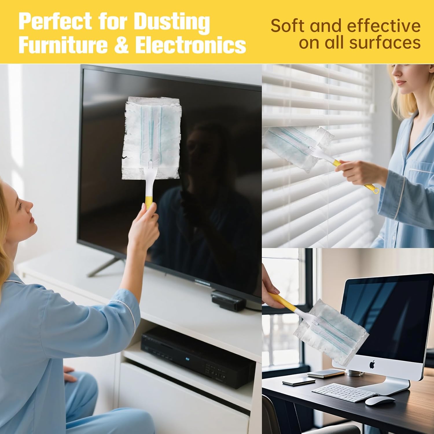Replacement Dust Handles Sti Only patible with Swiffer Duster Handle