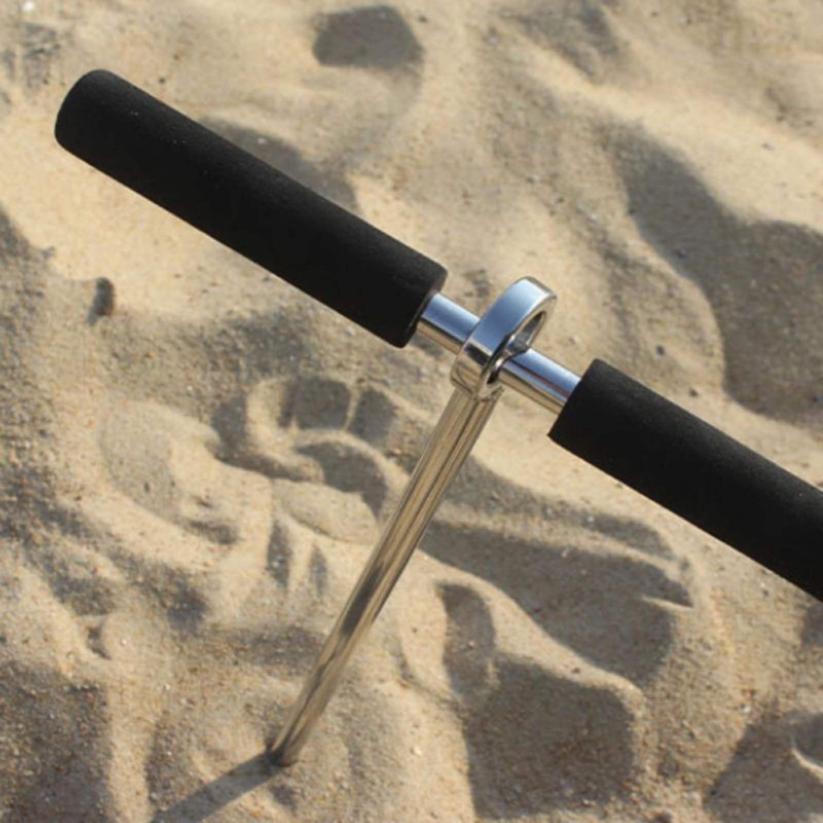 Ancre de Bateau Ancre de Sable Hélicoïdale Piquet d'ancrage Tige à Vis Ancrage de Rive Acier Inoxydable 316 Résistant, 18 Pouces