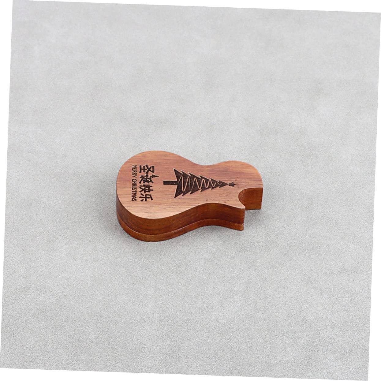 Toyvian 3 sztuki picków gitarowych, kostki, ukulele, uchwyt na gitarę, do wytrychów gitarowych, pojemnik na części gitarowe, i, kostki, akcesoria gitarowe, drewno, Jasnobrązowy3, 9.66X7.27CM,