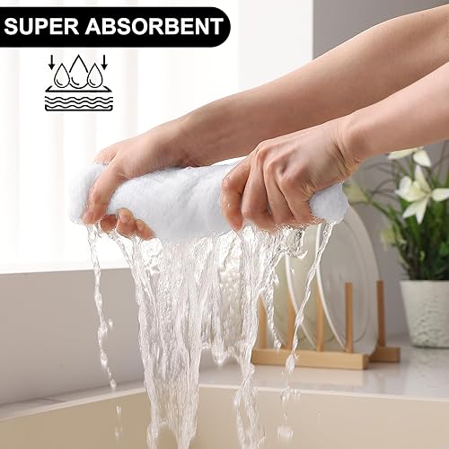 Miniatura 177 de Homaxy Paños de cocina 100% algodón, paquete de 8 – 12 x 12 pulgadas, tejido de gofre, muy suaves y absorbentes, paños de cocina de secado rápido