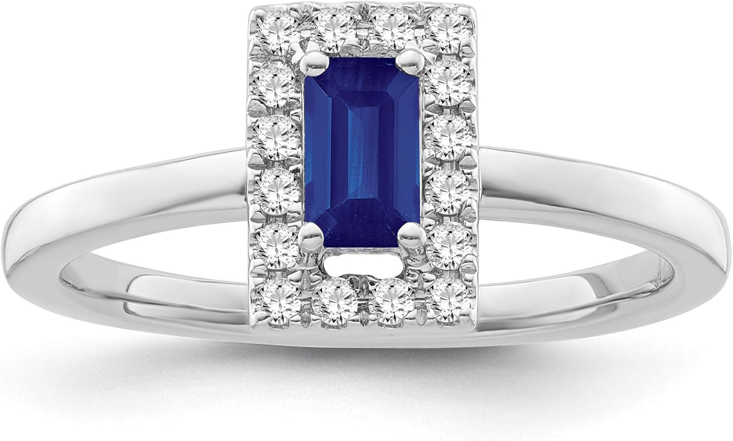 10K White Gold Round Cluster Lab-Grown Diamond Engagement Ring (1/3 cttw, VS Clarity, D-F Color) Size 7