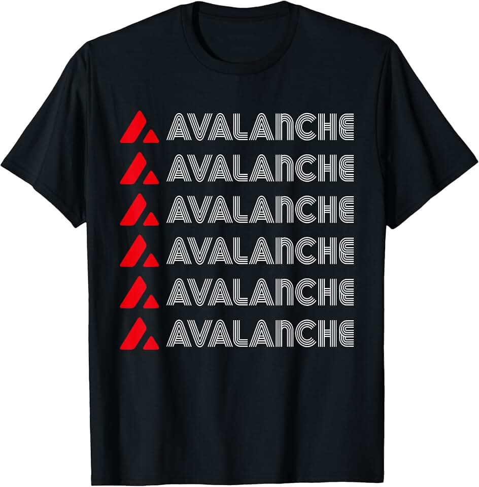 Avalanche Crypto Avalanche Cryptocurrency T-Shirt