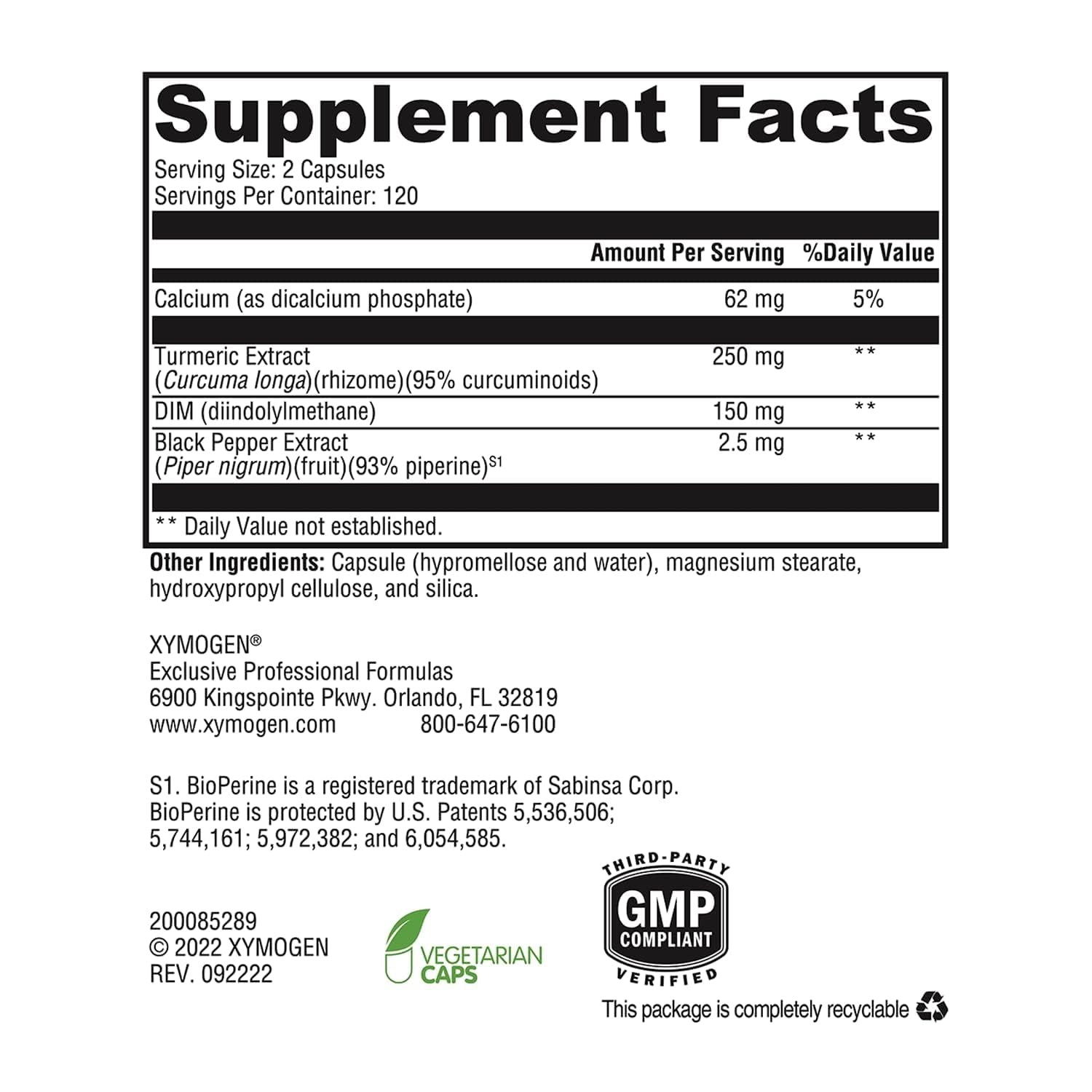 XYMOGEN Dimension 3, 240 Capsules — Amazon image 2