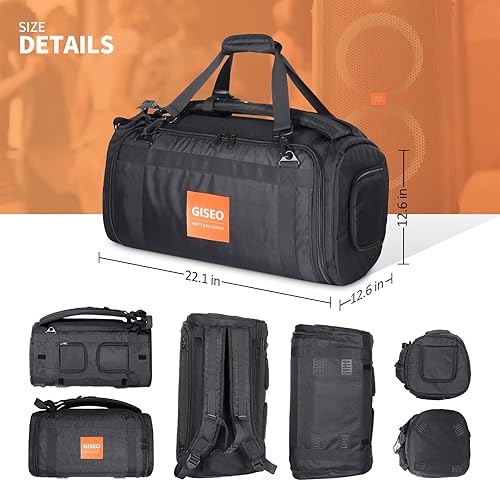 Miniatura 5 de Bolsa para altavoces, mochila portátil para altavoces, estuche de almacenamiento de viaje para altavoces JBL 110120, mochila de transporte para