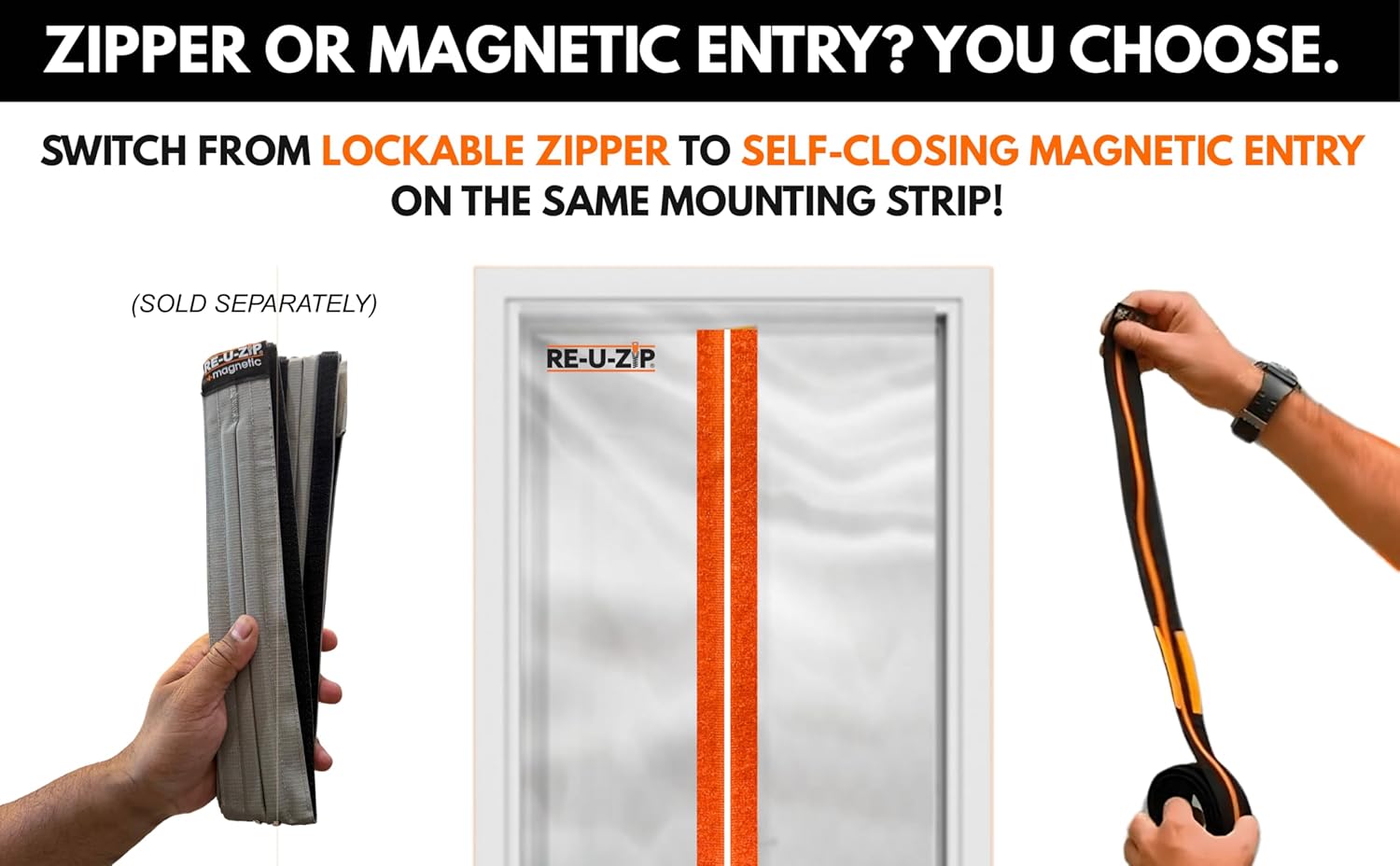 RE-U-ZIP® Heavy-Duty Reusable Dust Barrier Zipper | Pro Bundle | Patented Hook & Loop System | Cost-Effective & Reliable | Lockable Safety Feature