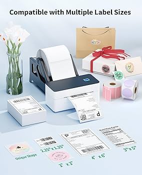 N.Y様用 SVANTTO Bluetooth Thermal Shipping Label Printer 4x6