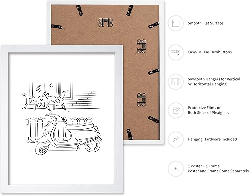 Miniatura 306 de Poster Master Póster de peonías – Estampado de flores retro – Ilustración floral – Ilustración en blanco y negro – Diseño de línea y abstracto –