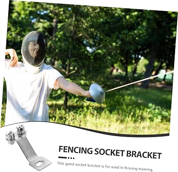WOONEKY Fencing Foil Bracket Hanger Stainless Steel Wall Mount Silver