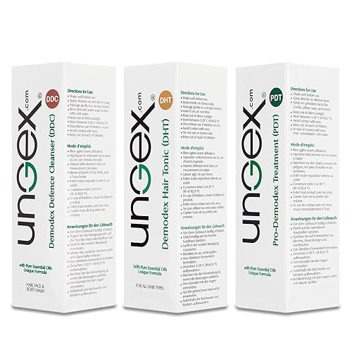 Miniatura 4 de Ungex Essential Kit A1 Juego de cuidado de piel y cuero cabelludo 4 en 1 Limpiadores, tónicos para el cabello y niebla para la piel Fabricado