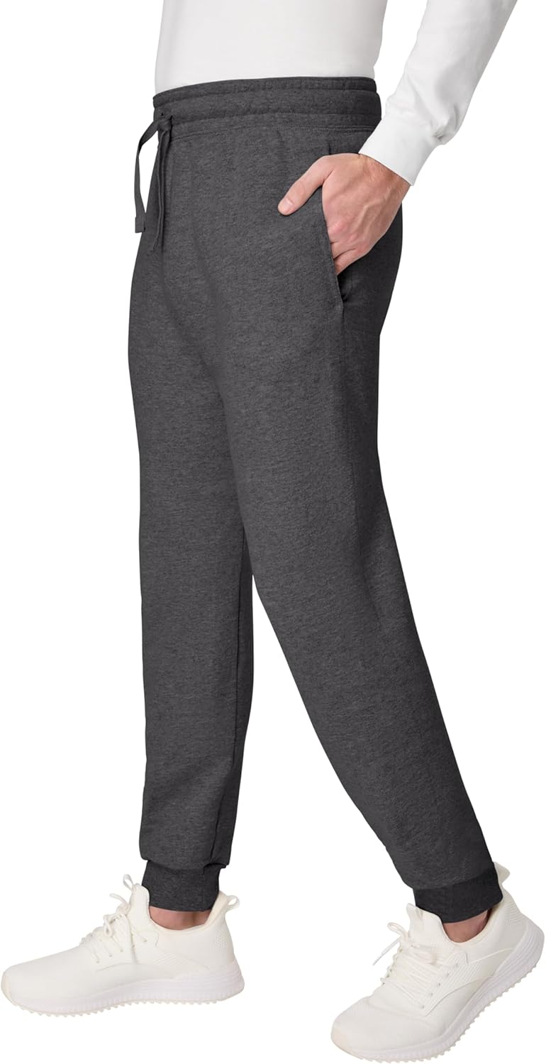 Hanes Mens Joggers, EcoSmart Fleece Sweatpants for Men, Men's Lounge Pants, 30.5" - Image 3