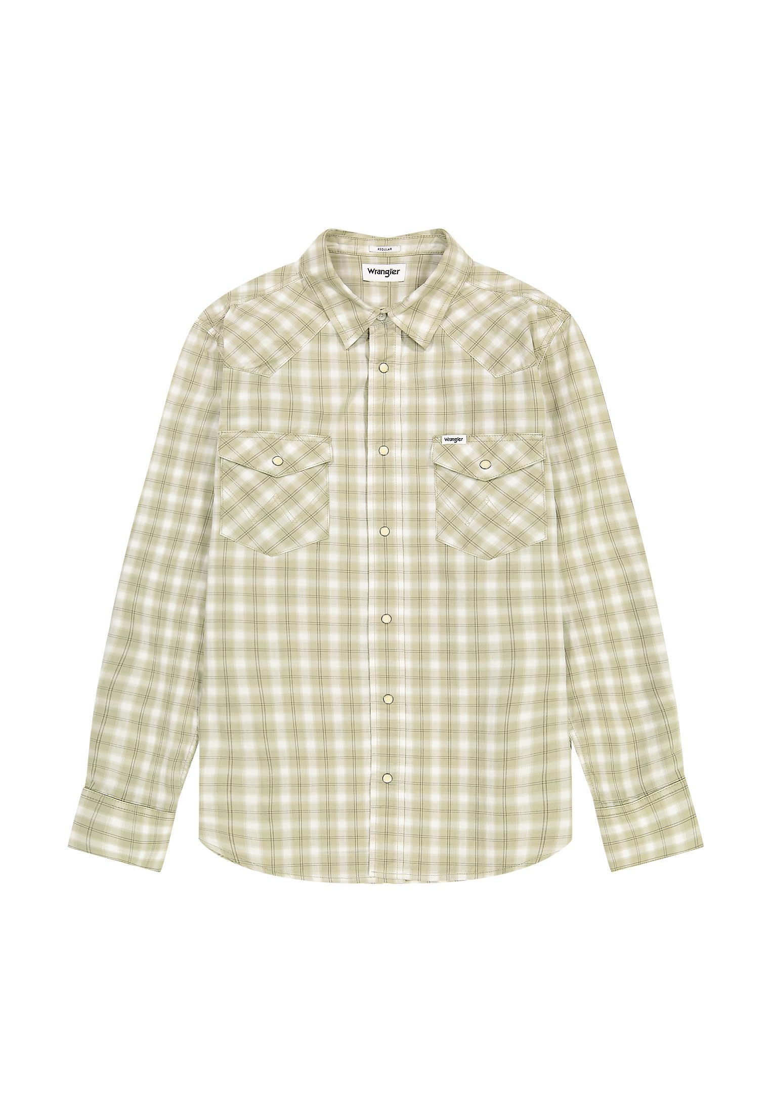 Wrangler Men's Western Shirt, Tea, XXL