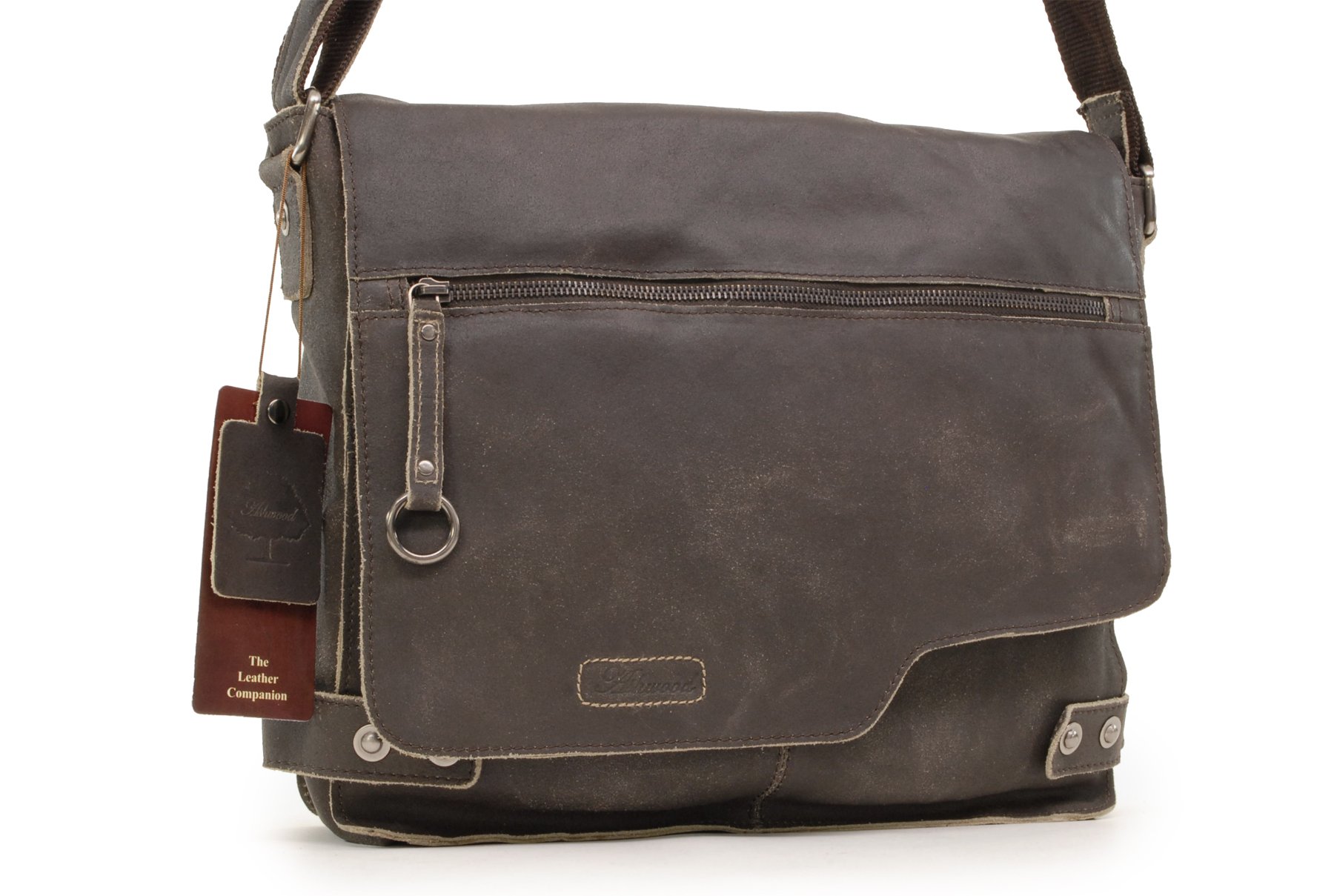 Ashwood - Vera Pelle - Borsa a tracolla/Borse Business/Messenger a Tracolla per Lavoro/Borsello Uomo - 8353