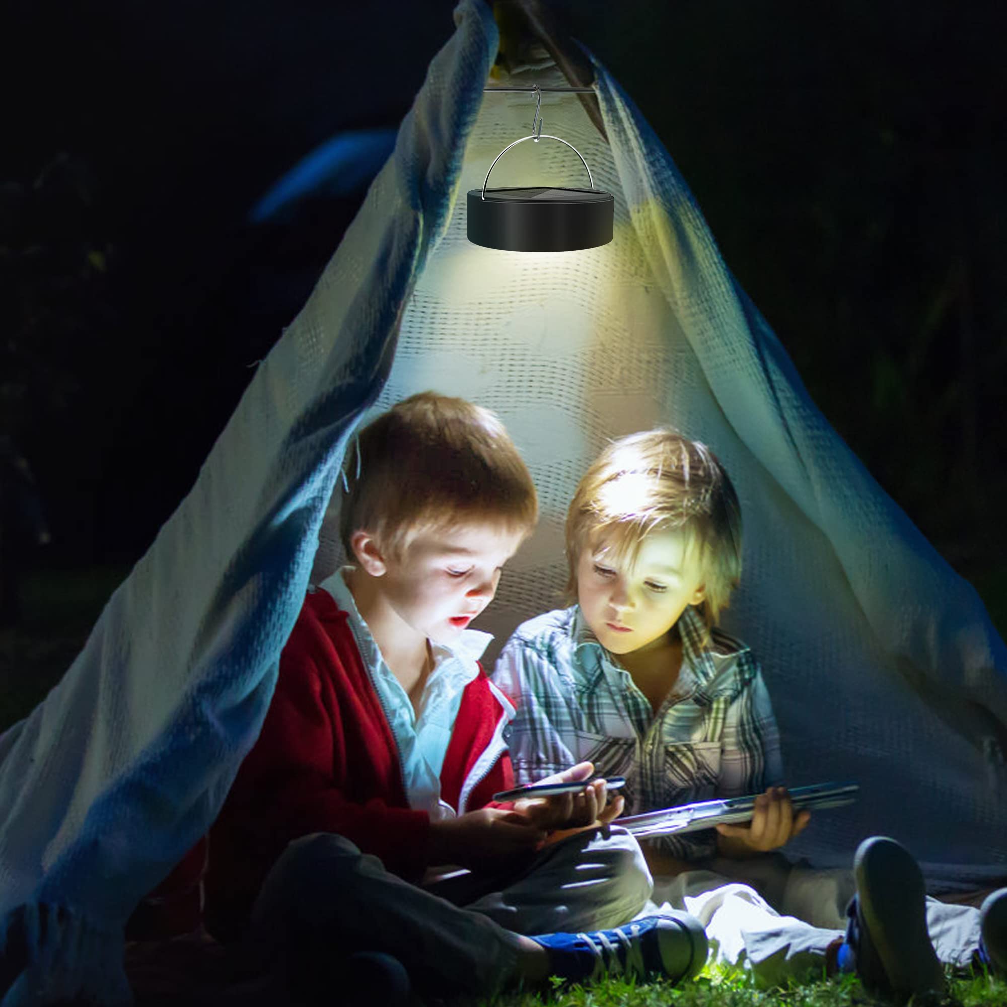 Lampada Campeggio LED Solare Ricaricabile Via USB Con Telecomando Modalità Illuminazione Della Tenda Lampada Campeggio Impermeabile Con Escursionismo | Leroy Merlin - Foto 5