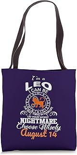 Leo Zodiac Sign August 14 Horoscope Birthday Party Costume Tote Bag