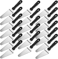 Yoande 20 Pack Stainless Steel Pizza Spatulas - Bulk Pie Servers Cake Cutters Non-Slip Handles for Pizza Pie Desserts