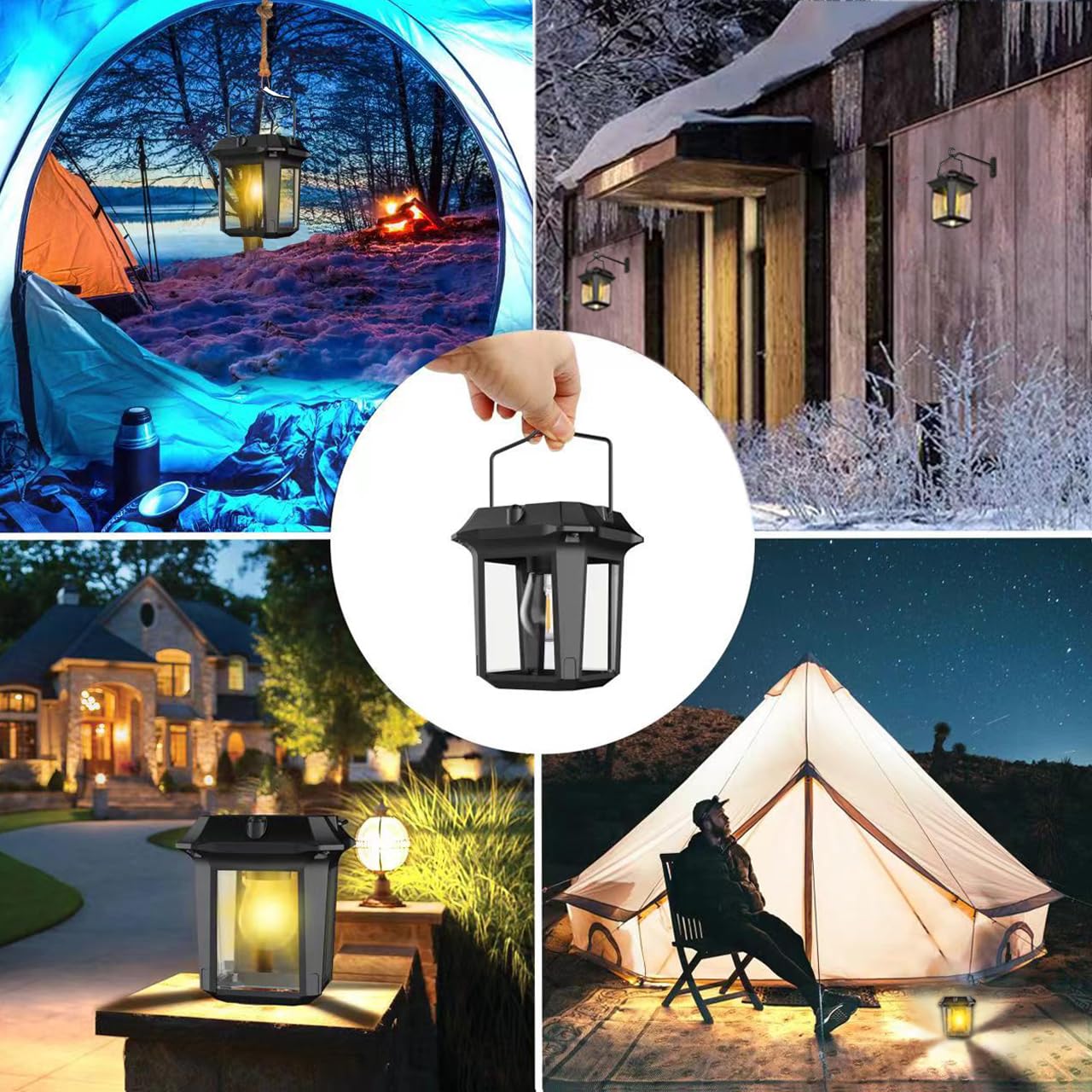 Amazon.co.jp : ランタン ソーラーライト LED ガーデン 屋外 防水 暖色