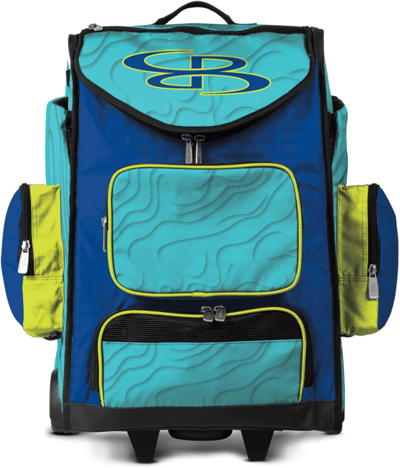 Boombah Ultrapack Hybrid Rolling Bat Bag - Wheeled & Backpack Version - Seismic Surge
