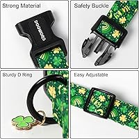 Vista 26 de DOGWONG Collar de perro Airtag de algodón y cáñamo, collar resistente para perros con soporte para Airtag, collares verdes para perros pequeños