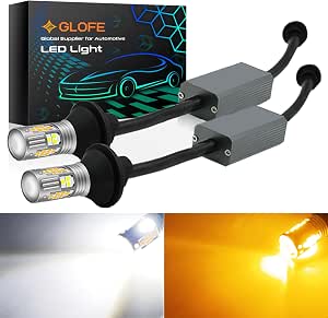 3157 Switchback LED Turn Signal Bulbs - White/Amber Dual Color, Anti-Hyper Flash