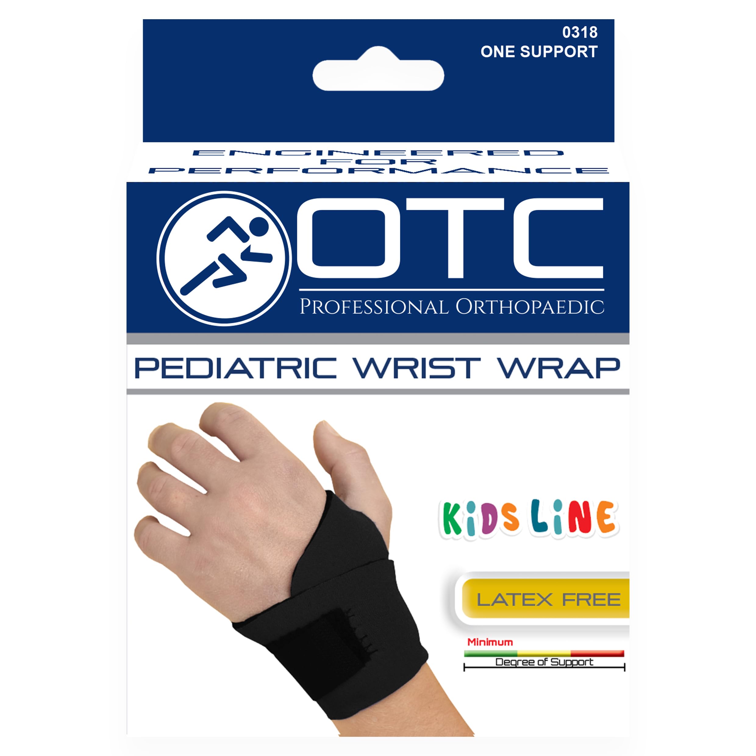 OTC Kidsline Wrist Wrap, Compression Support, Reversible, Adjustable