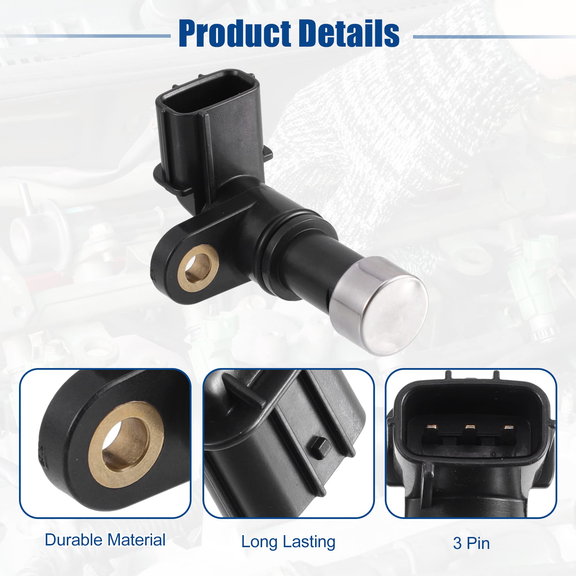 X AUTOHAUX Transmisión Velocidad Sensor para Honda Accord - 1 PiezaNegro