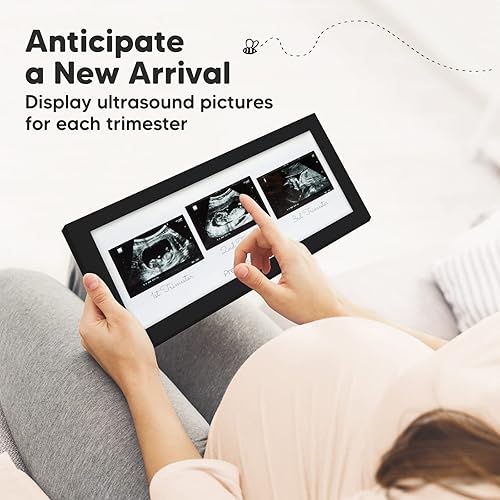 Miniatura 7 de KeaBabies Diario de embarazo, anuncios de embarazo y marco de fotos de ecograma, 80 páginas de tapa dura, libro de embarazo para mamá, para regalo