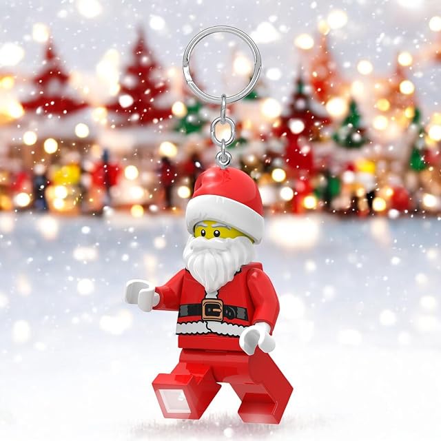 Foto 5 de 8 de Llavero Lego Icónico Papá Noel Linterna LED Regalos para niños - Figura de 76 mm de Altura (KE189)