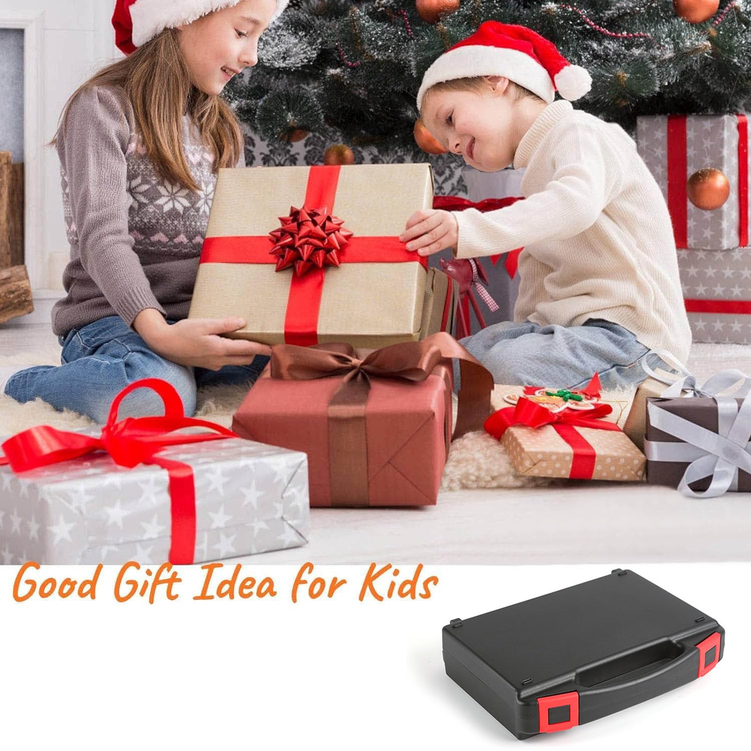 Outils Bricolage de Travail pour Enfant, Réels Outils à Main de Construction pour Enfants, Bricolage Jouet Garçon, Caisse a Outil Enfant, Jeu de Tournevis, Marteau, Garçons Cadeaux